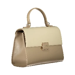 Beige Polyethylene Handbag