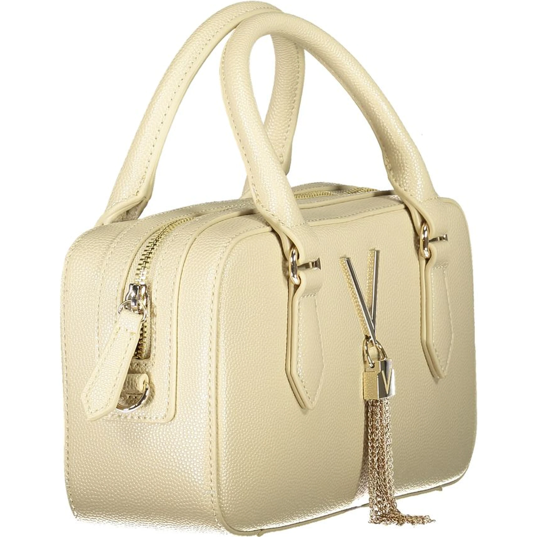 Beige Polyethylene Handbag