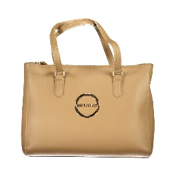 Beige Polyethylene Handbag