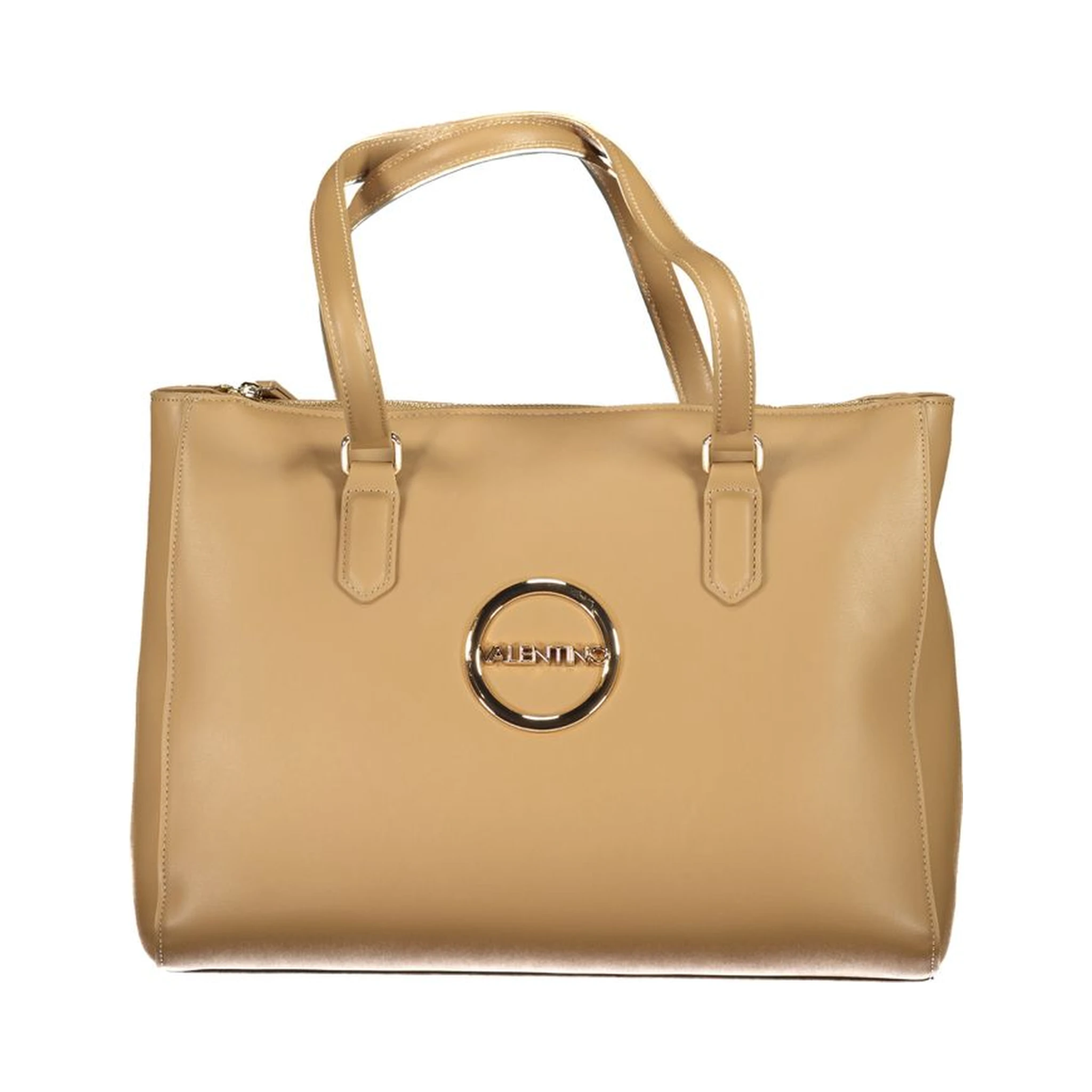 Beige Polyethylene Handbag