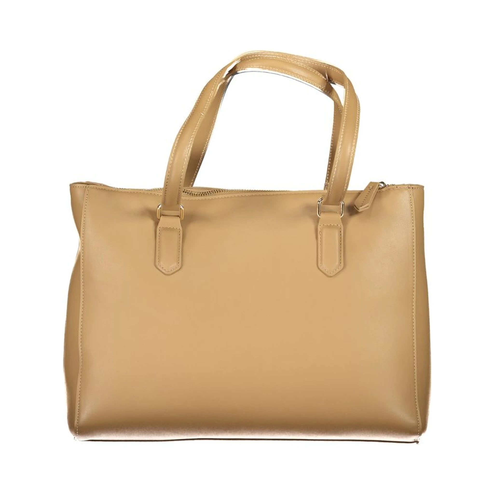 Beige Polyethylene Handbag