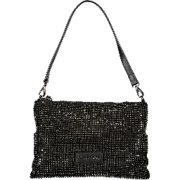 Black Polyester Handbag