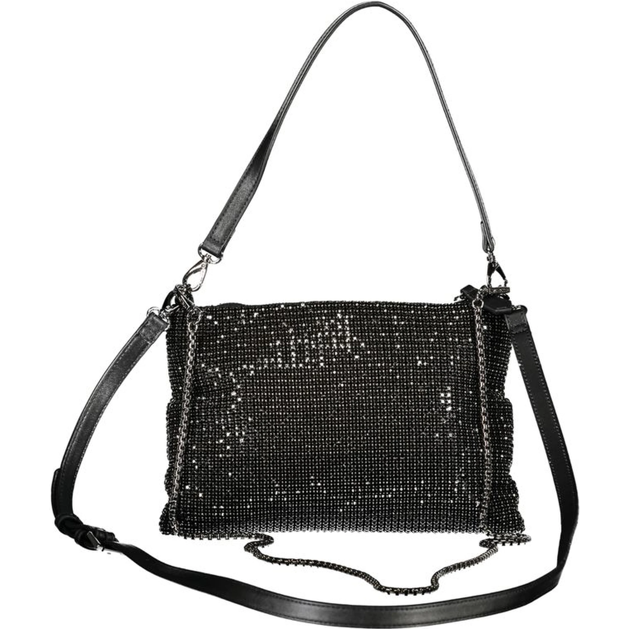 Black Polyester Handbag