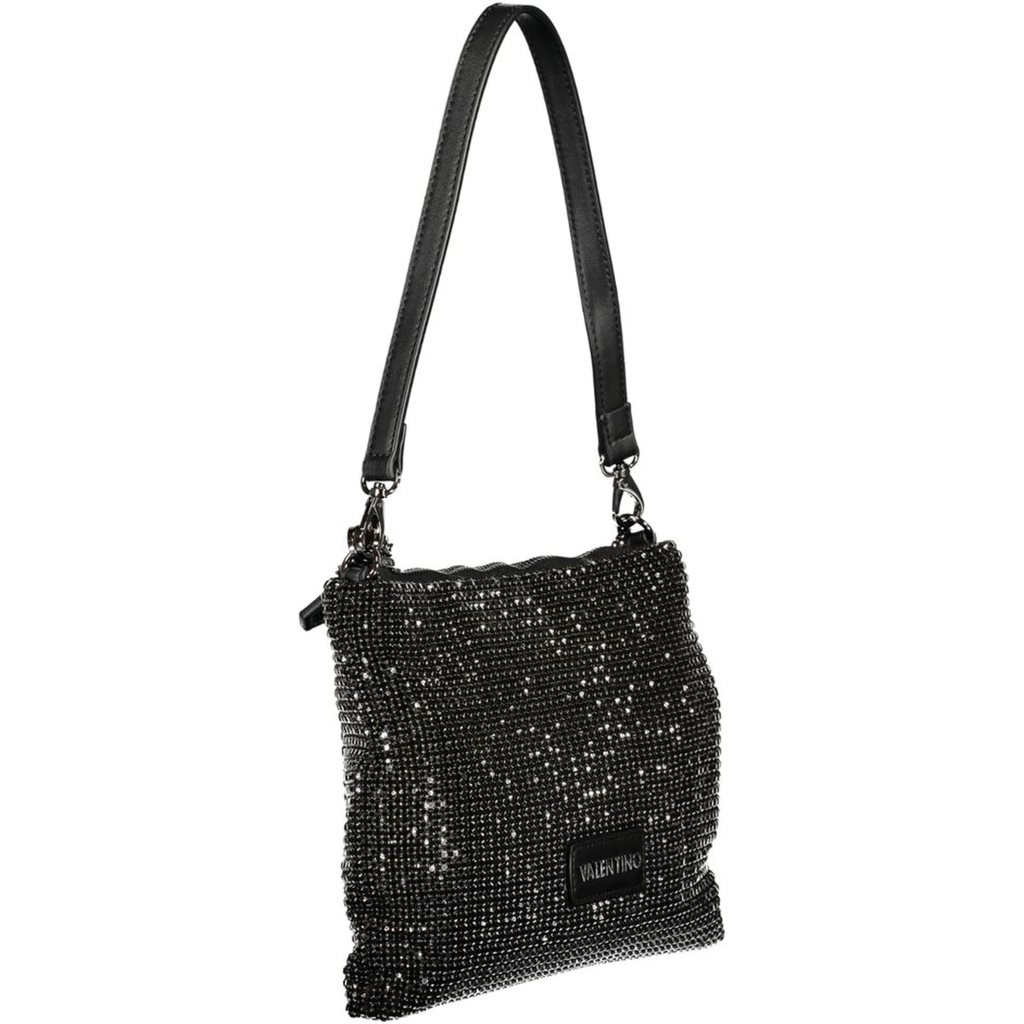 Black Polyester Handbag