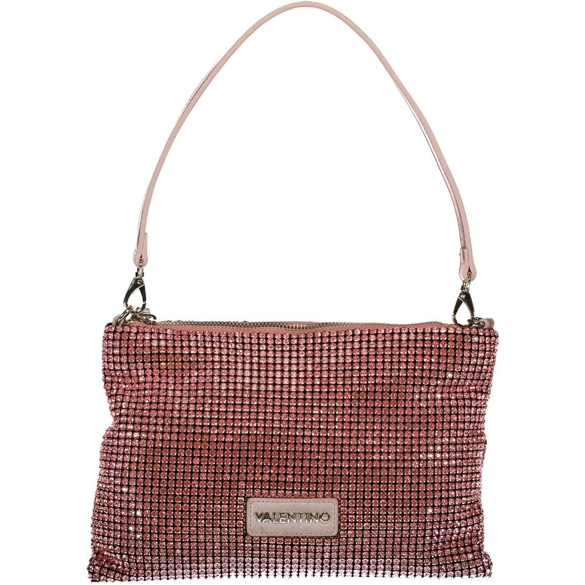 Pink Polyester Handbag