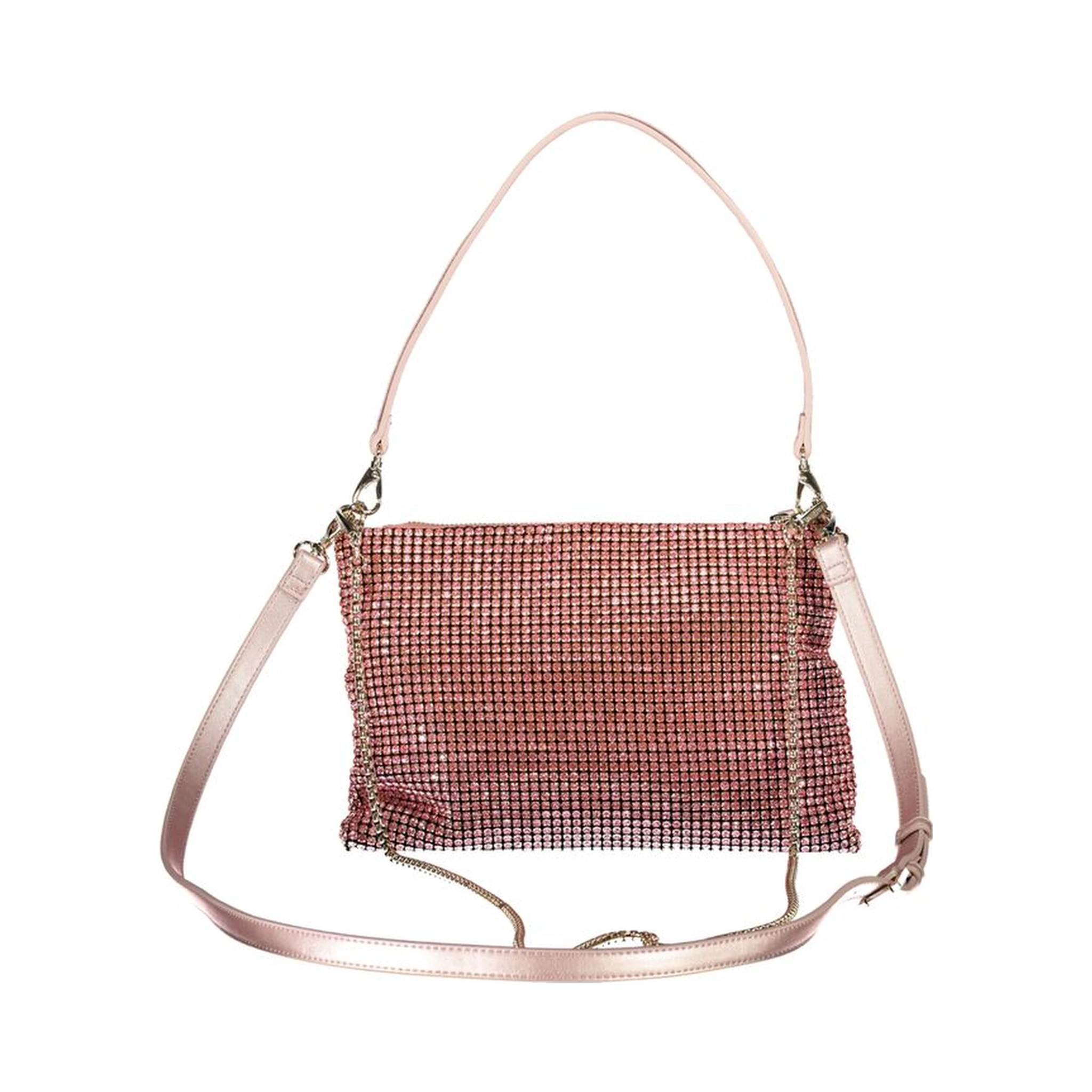 Pink Polyester Handbag