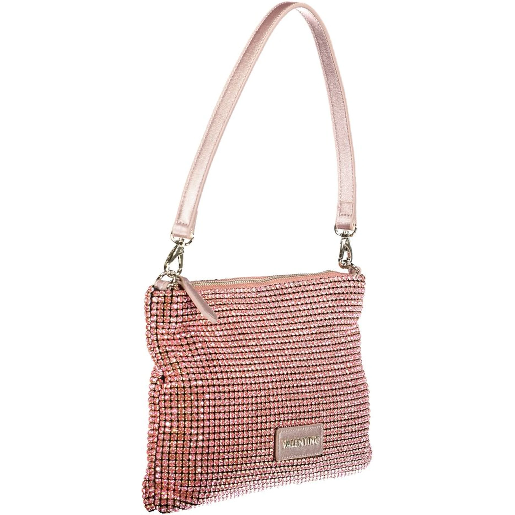 Pink Polyester Handbag