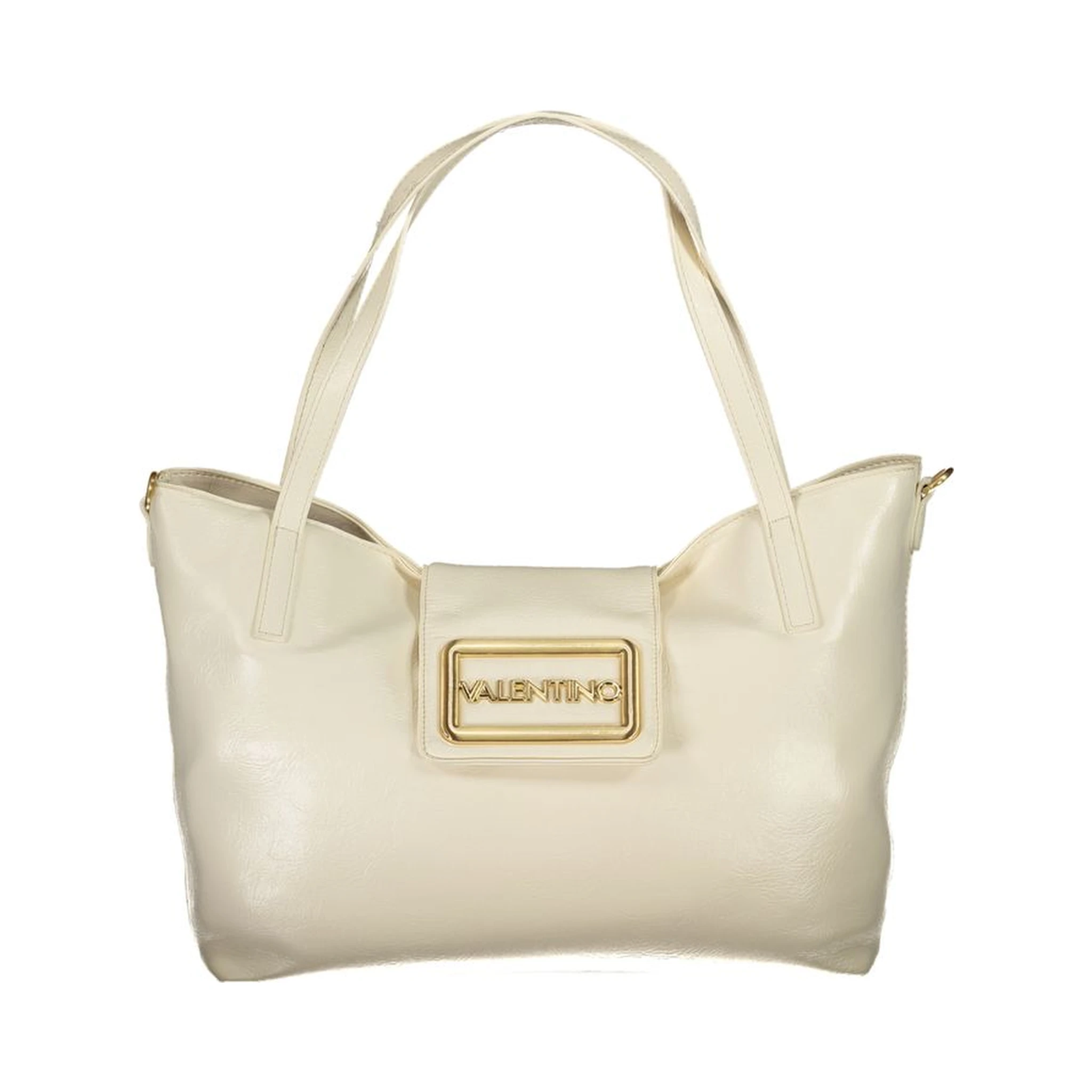 Beige Polyethylene Handbag