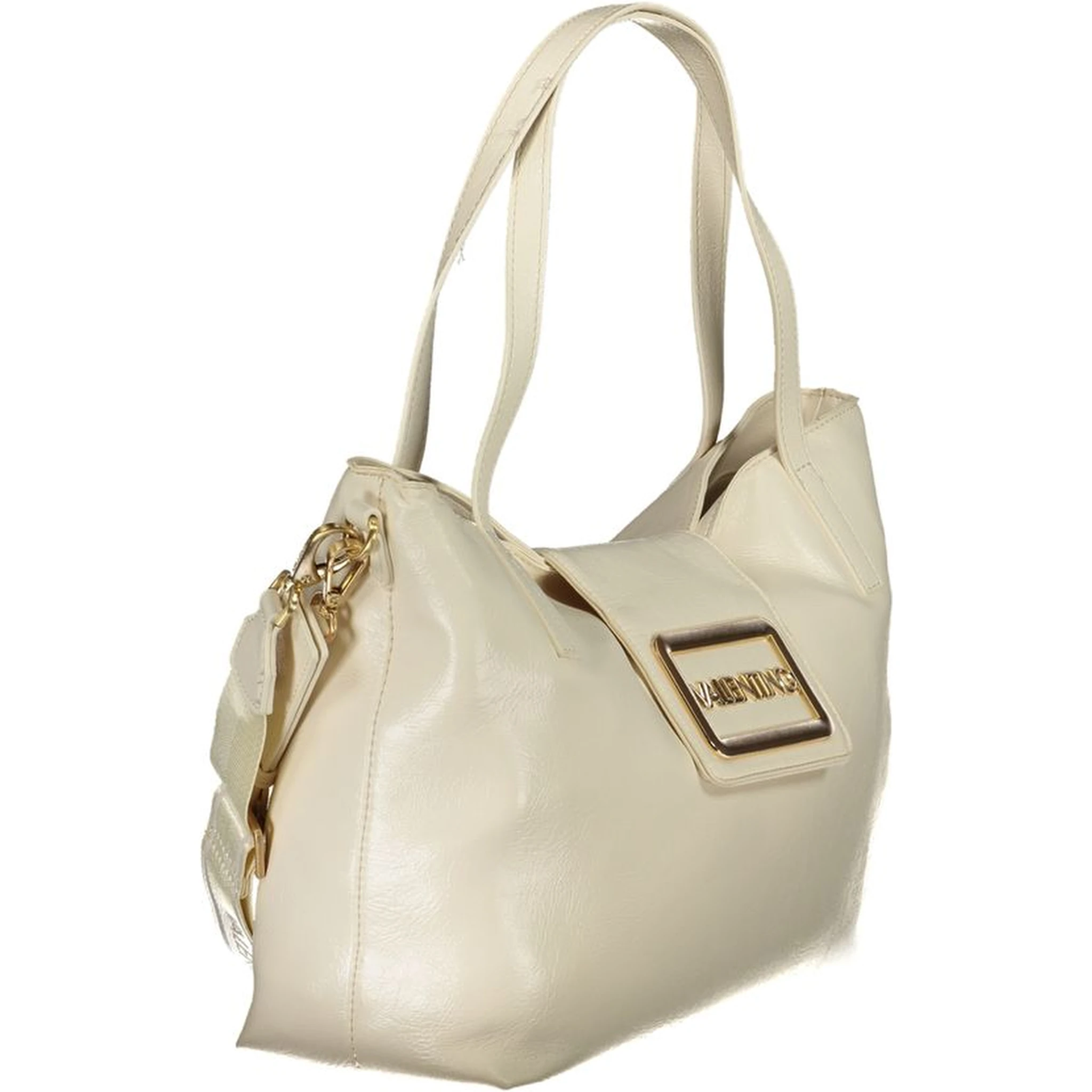 Beige Polyethylene Handbag
