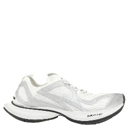 White Polyethylene Athletic Sneakers