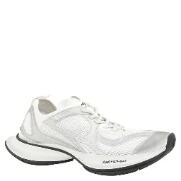 White Polyethylene Athletic Sneakers
