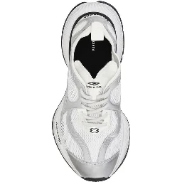 White Polyethylene Athletic Sneakers