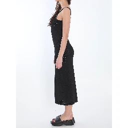 Slip dress with 3D logo