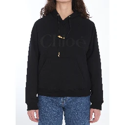 Hoodie with snake detail