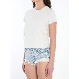 Cropped t-shirt with logo