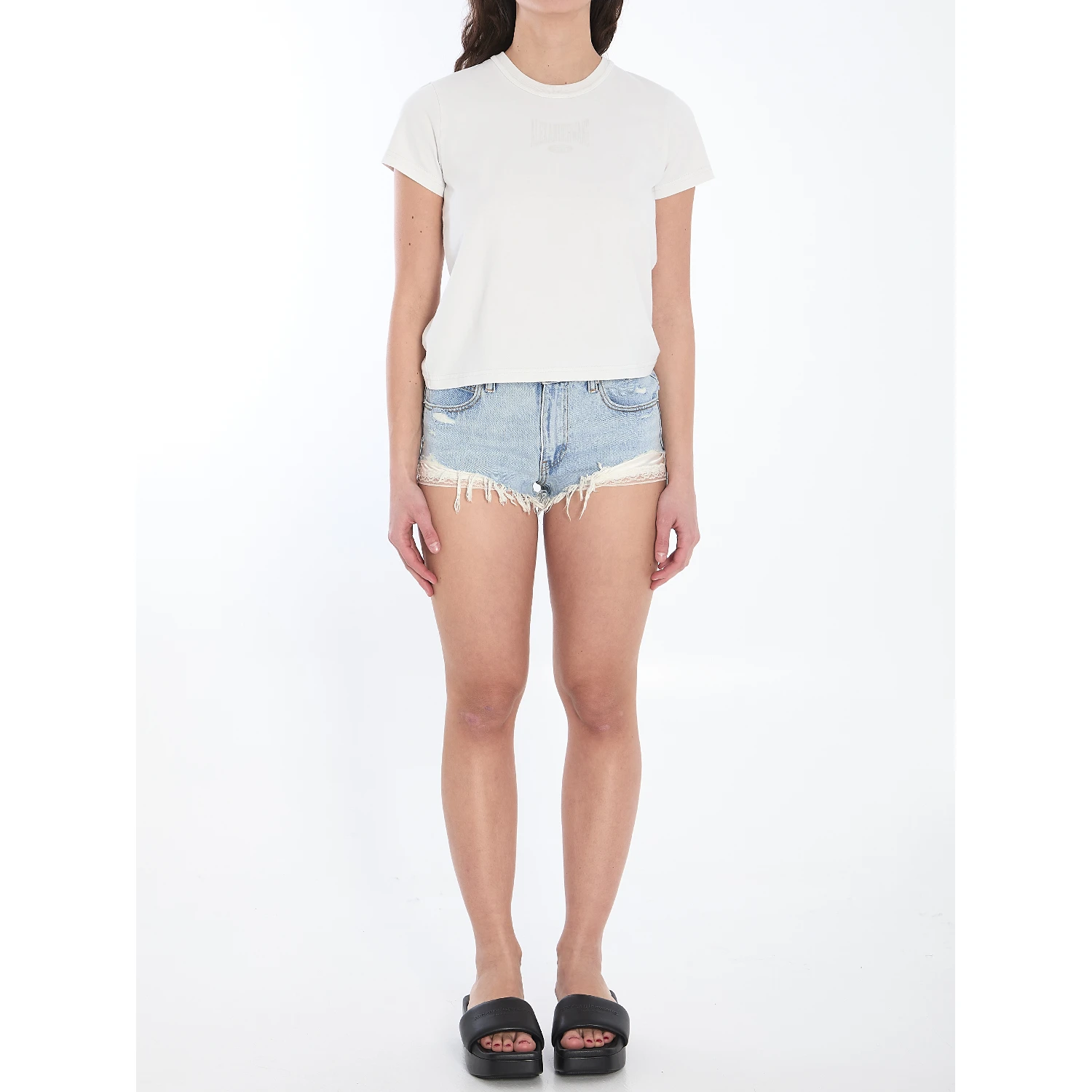 Cropped t-shirt with logo