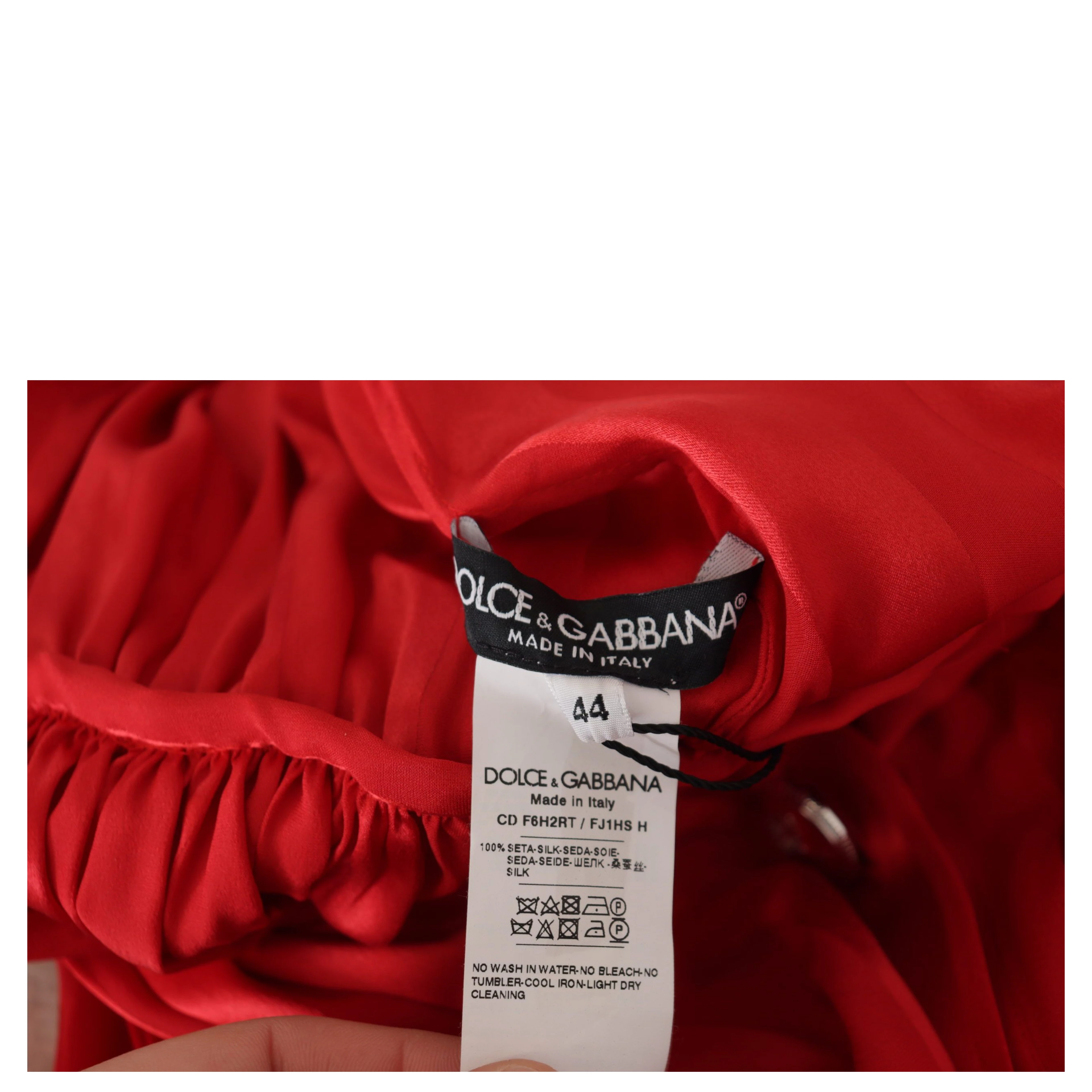Red Button Down Belted Midi Satin Silk Dress