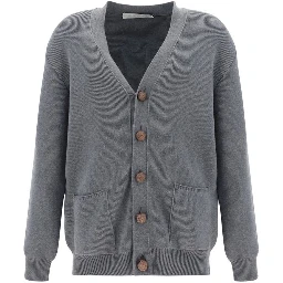 Gray Cotton Cardigan