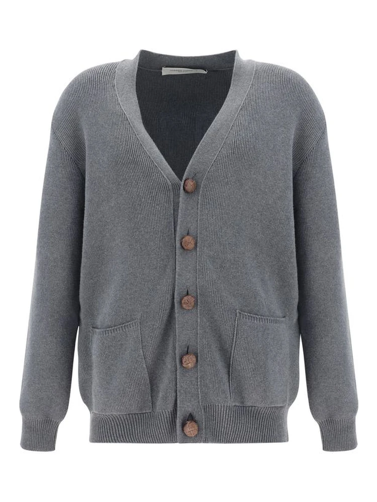 Gray Cotton Cardigan