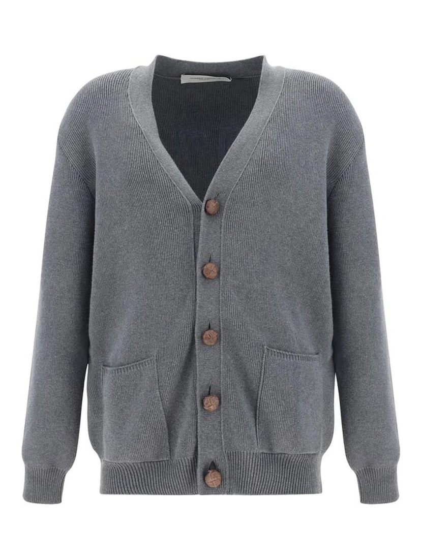 Gray Cotton Cardigan