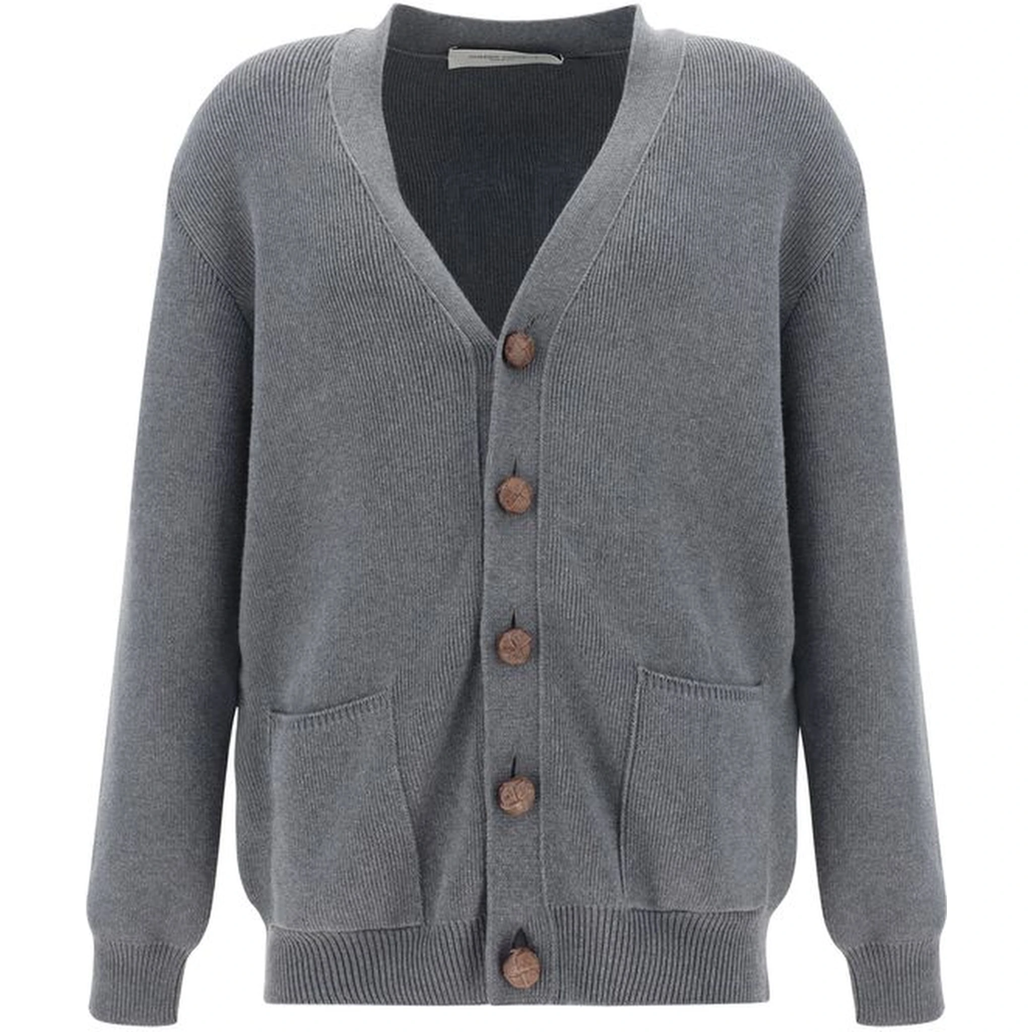 Gray Cotton Cardigan