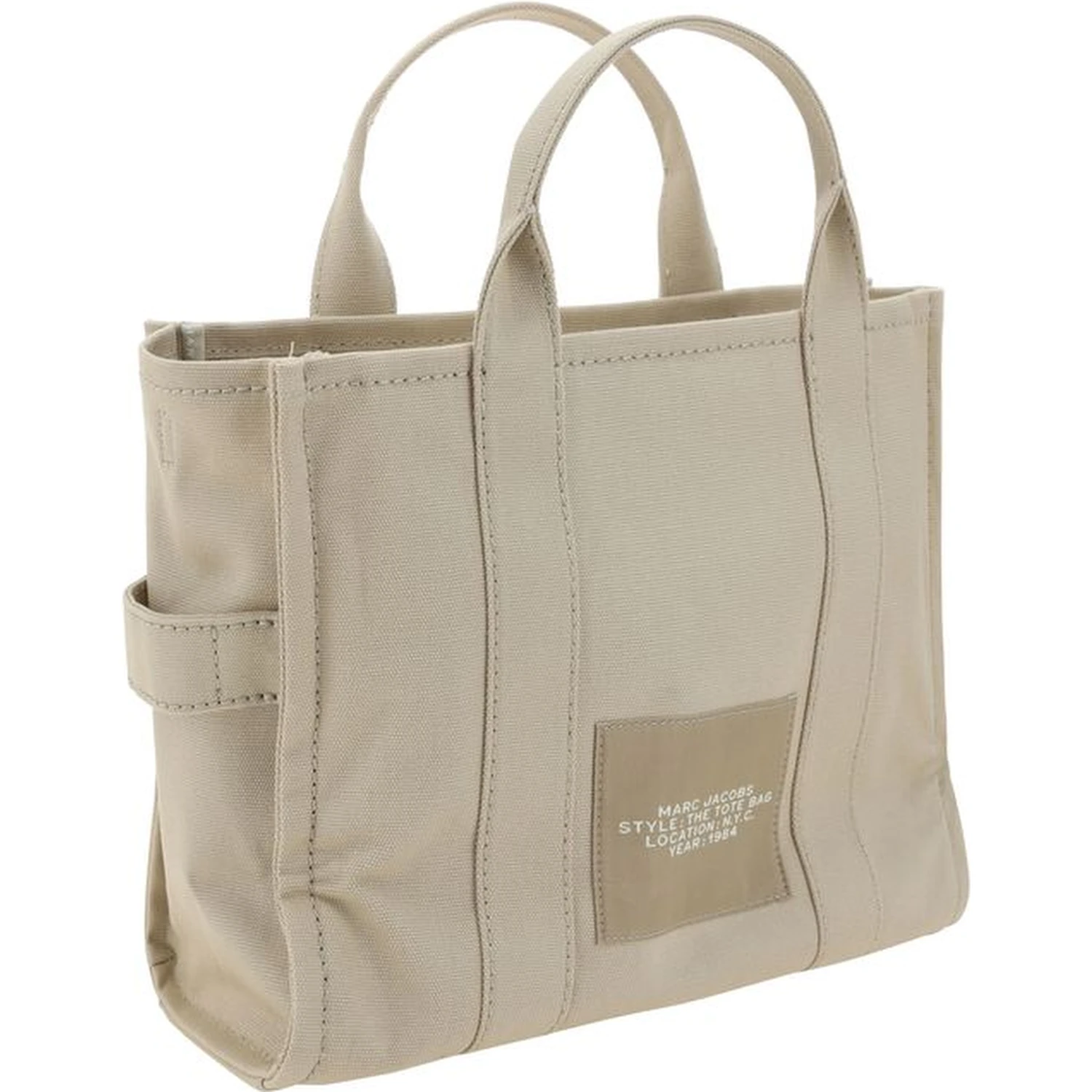 Beige Cotton Handbag