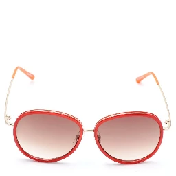 Red Metal Sunglasses