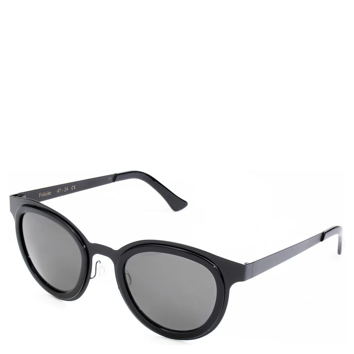 Black Stainless Steel Sunglasses