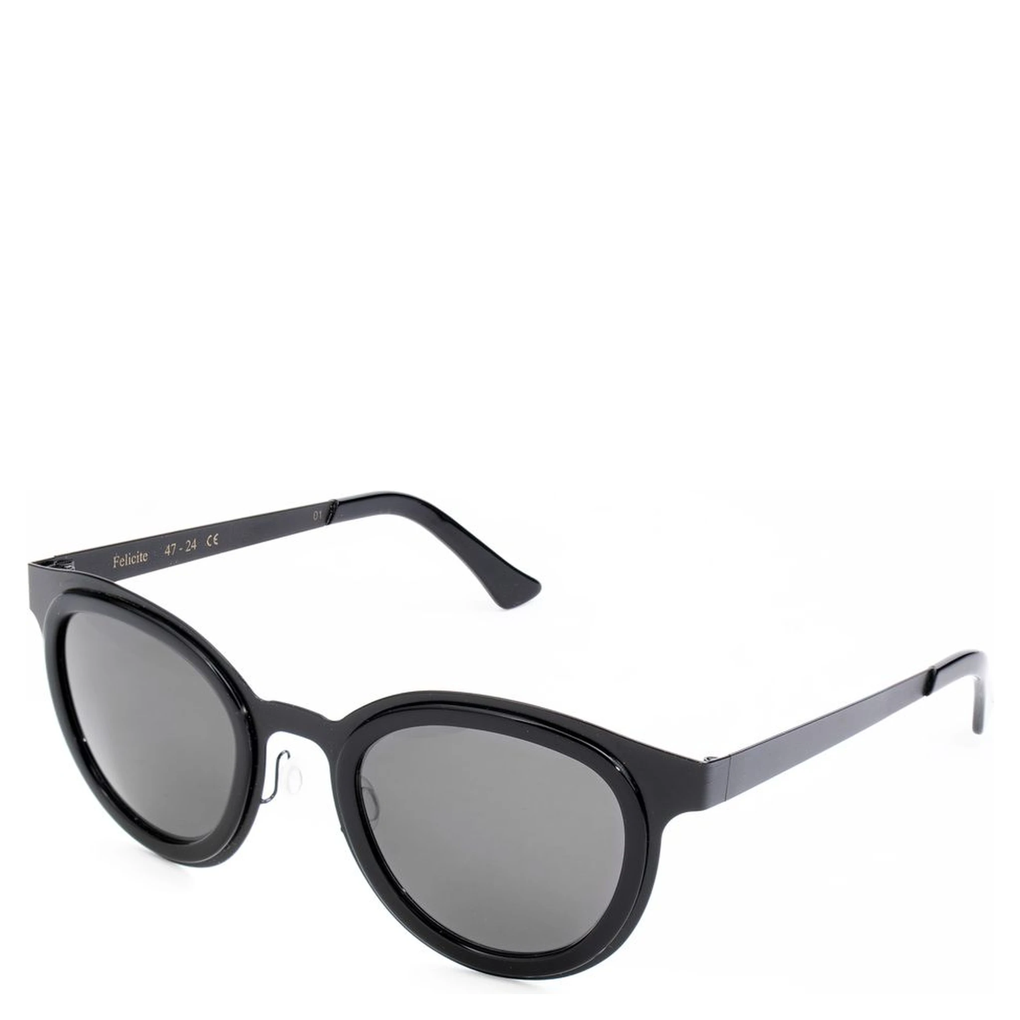 Black Stainless Steel Sunglasses