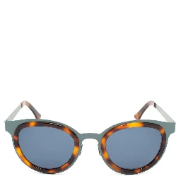 Blue Stainless Steel Sunglasses