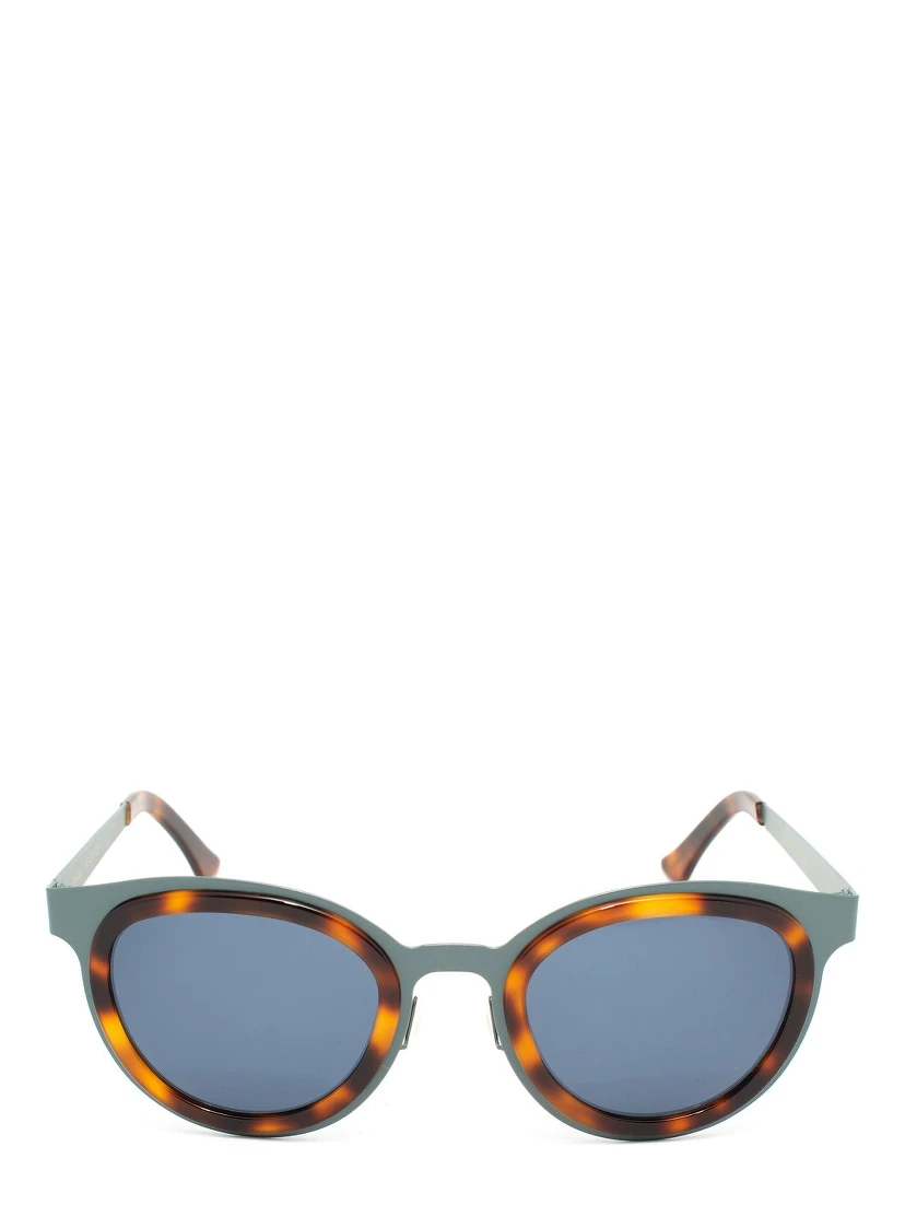 Blue Stainless Steel Sunglasses