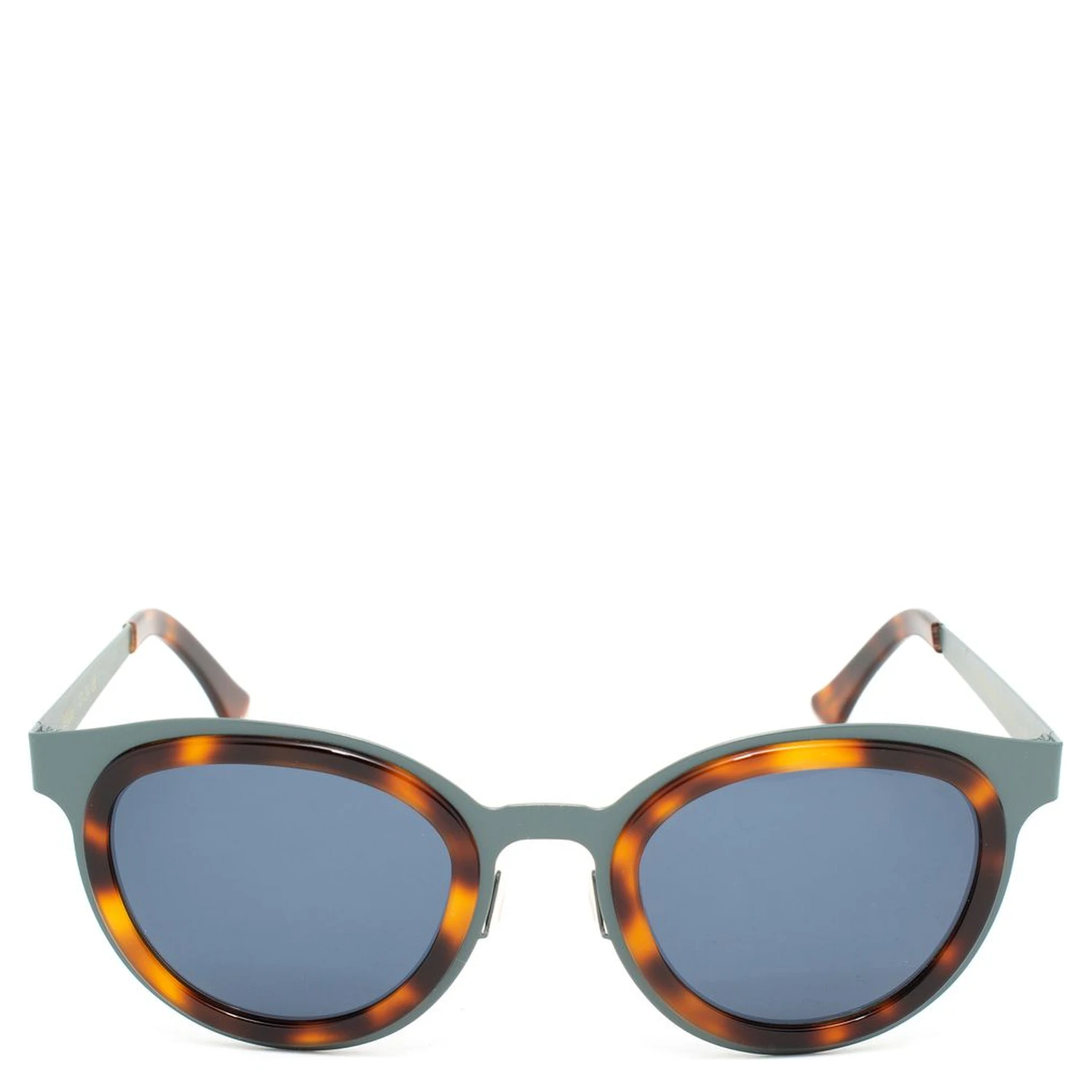 Blue Stainless Steel Sunglasses
