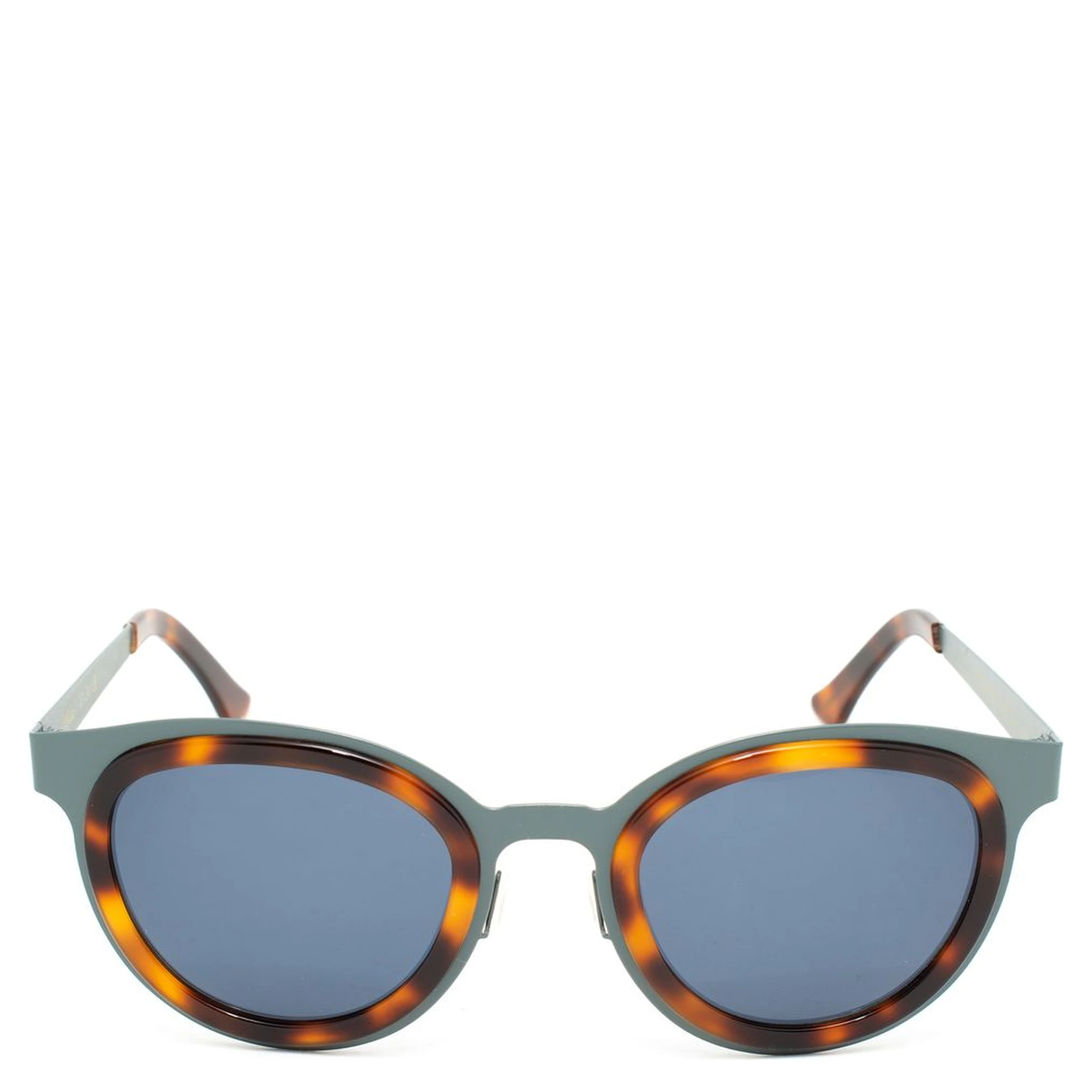 Blue Stainless Steel Sunglasses