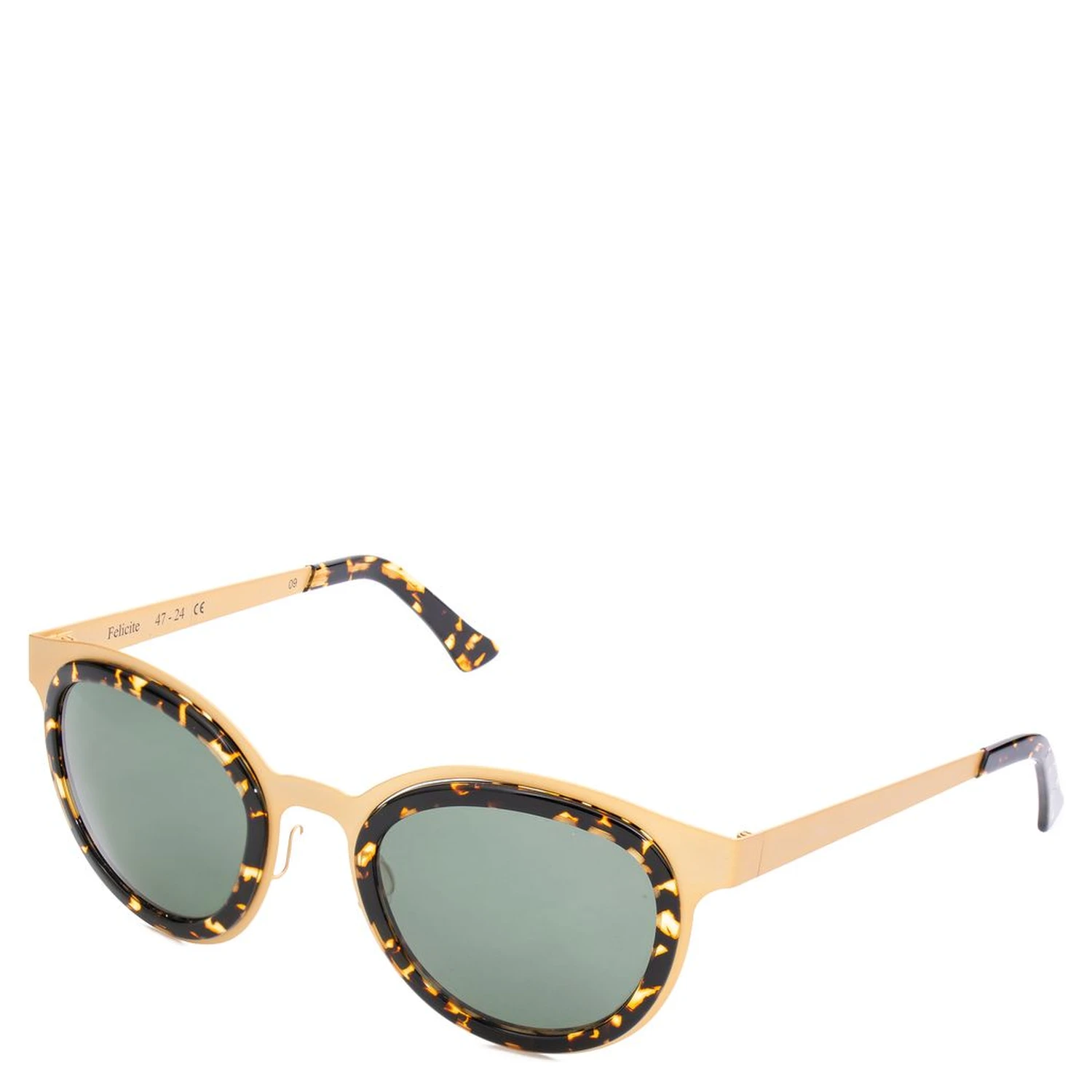 Gold Stainless Steel Sunglasses