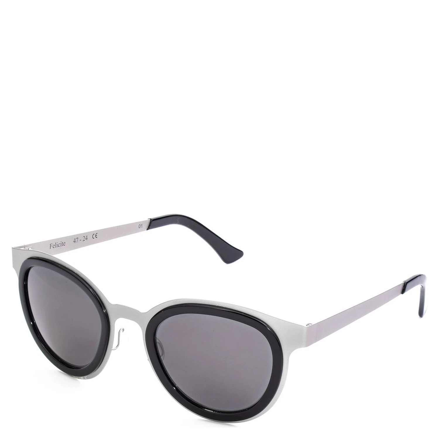 Gray Stainless Steel Sunglasses