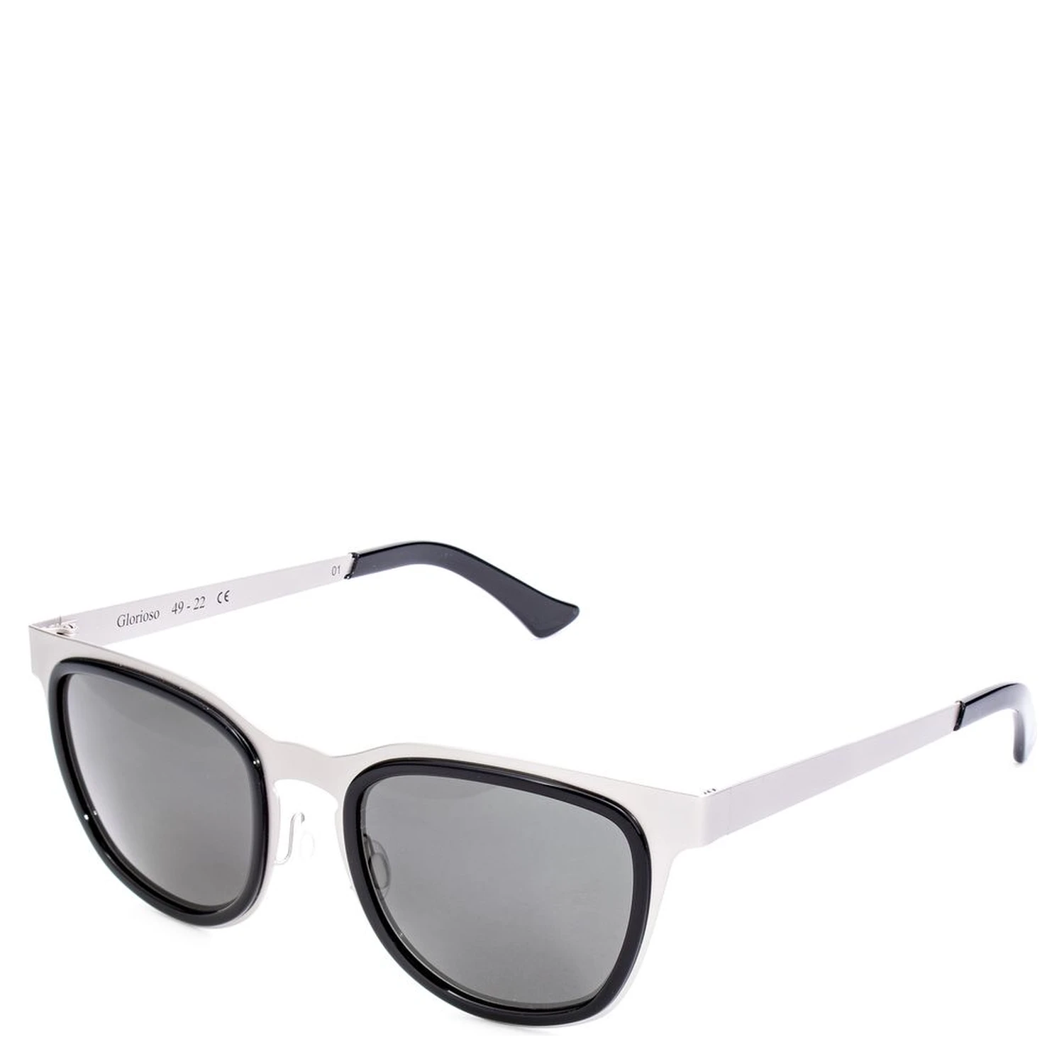 Gray Stainless Steel Sunglasses