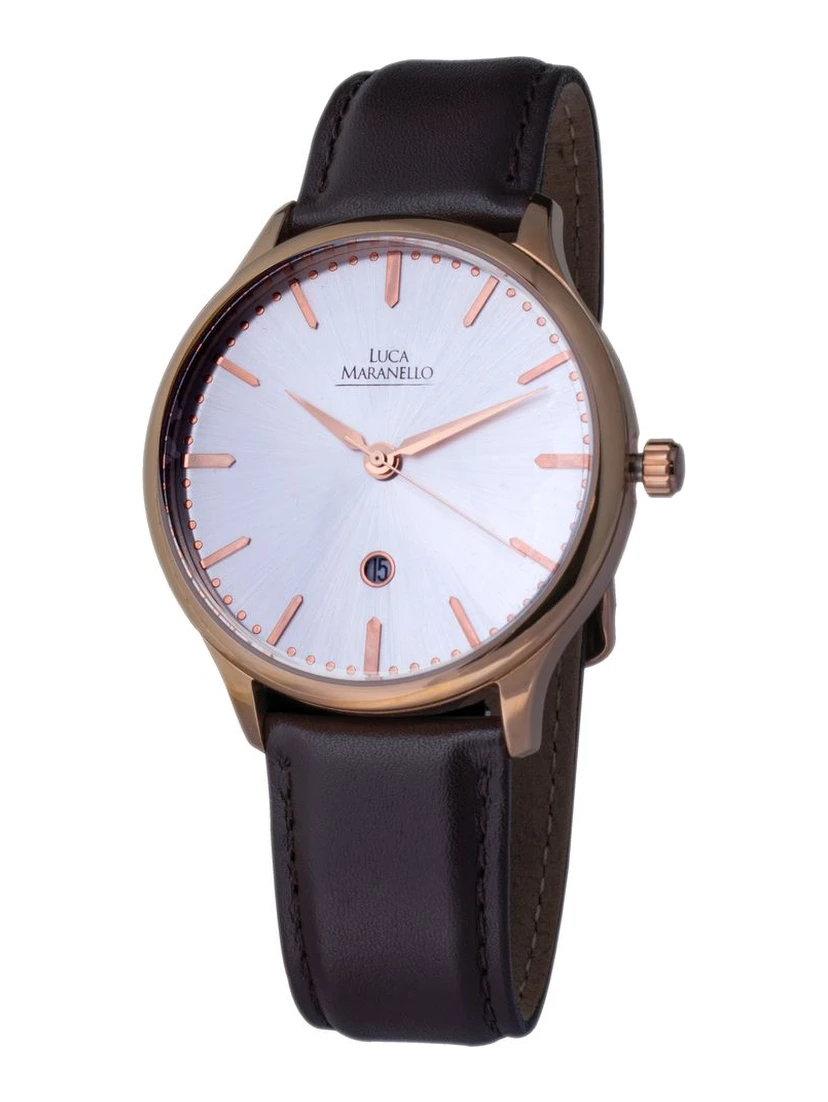 Brown Leather Dress Watch