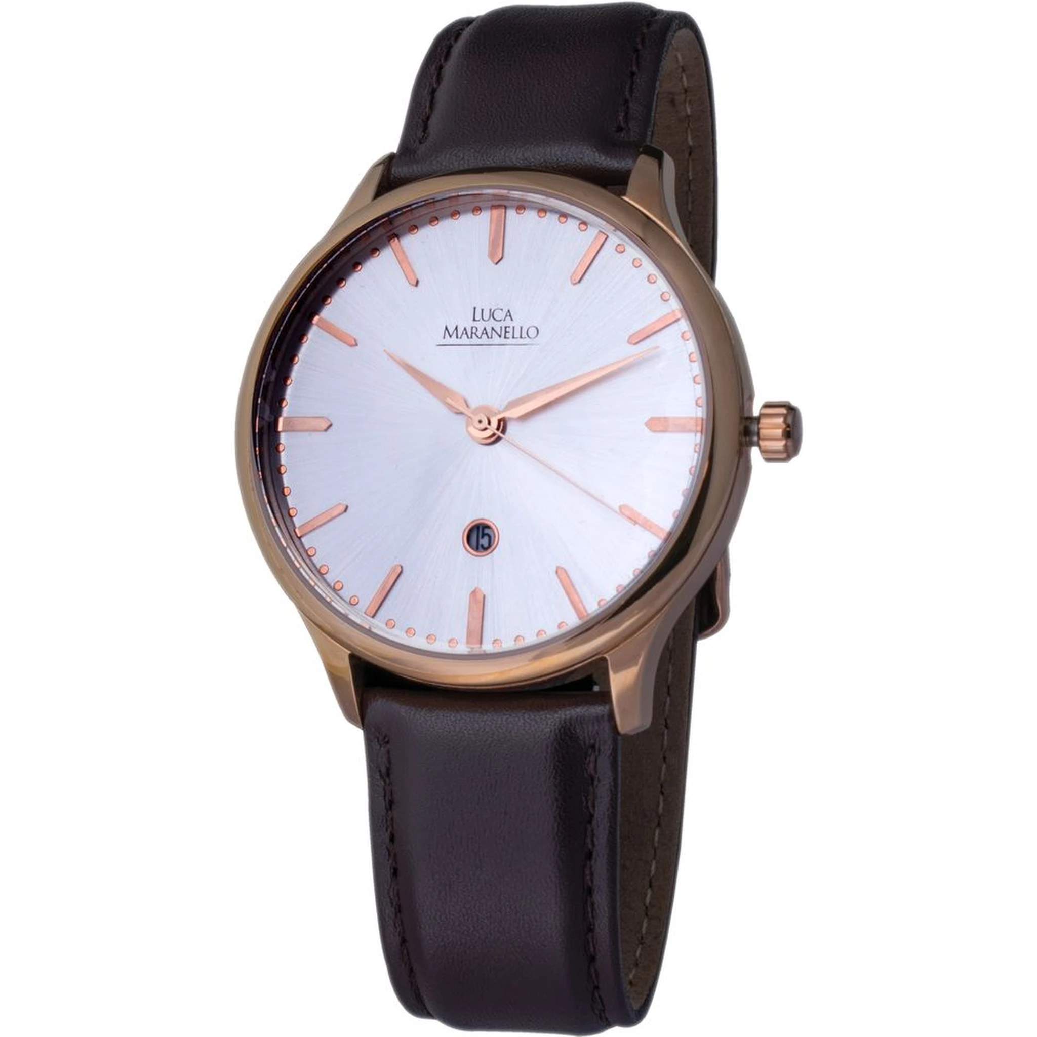 Brown Leather Dress Watch