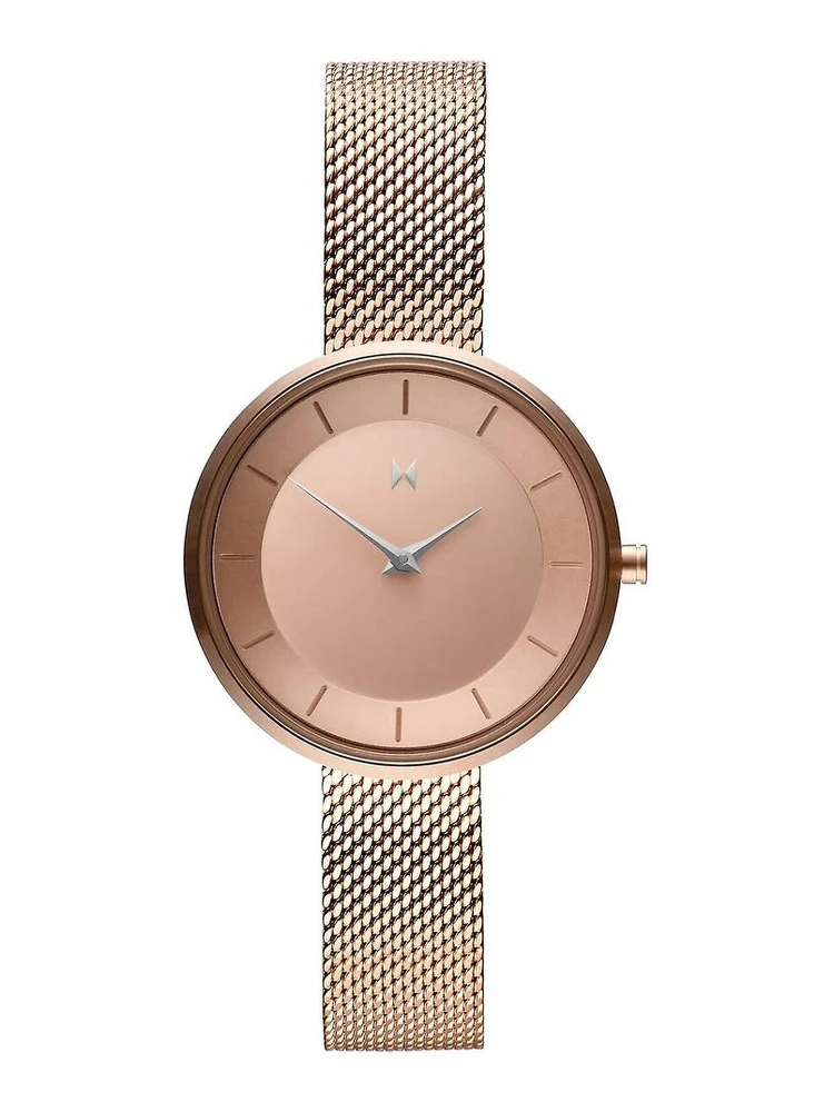 Multicolor Stainless Steel Dress Watch