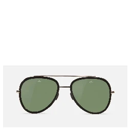 Black Stainless Steel Sunglasses