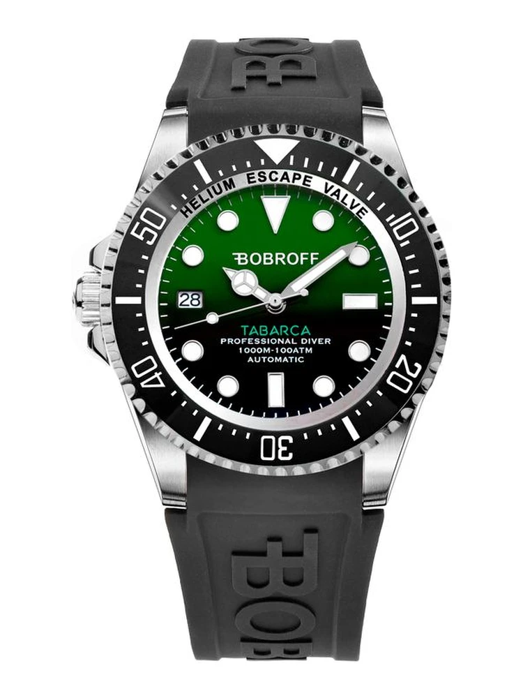 Black Rubber Sport Watch