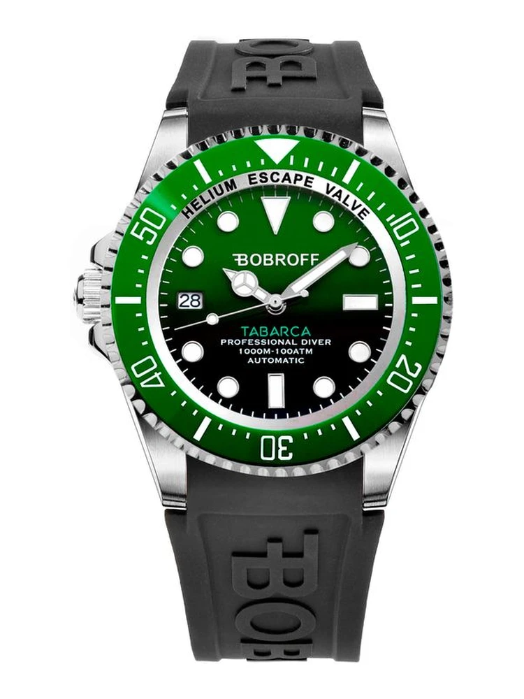 Black Rubber Sport Watch