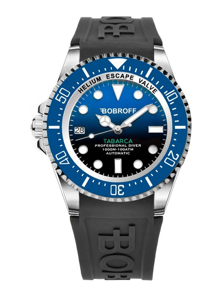 Black Rubber Sport Watch