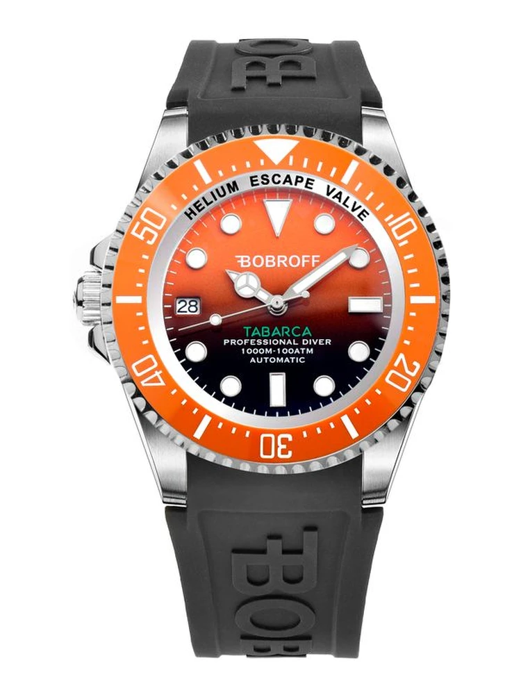 Black Rubber Sport Watch