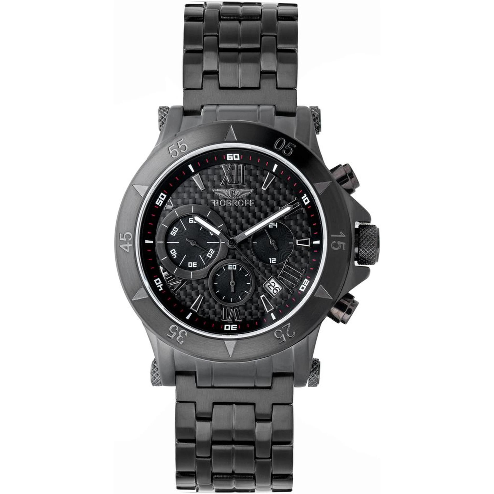 Black Stainless Steel Dress Watch