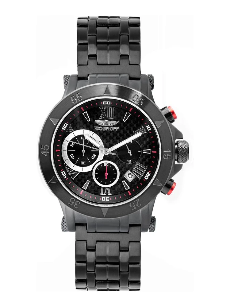 Black Stainless Steel Dress Watch