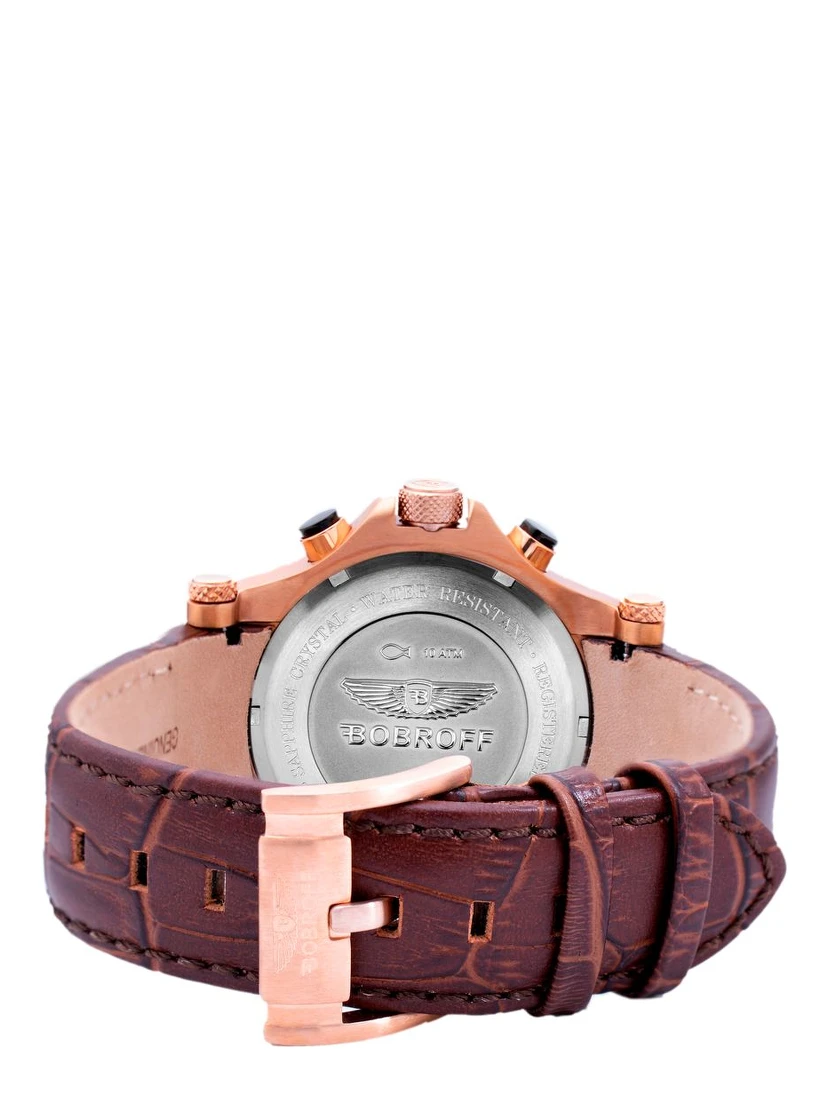 Brown Leather Dress Watch