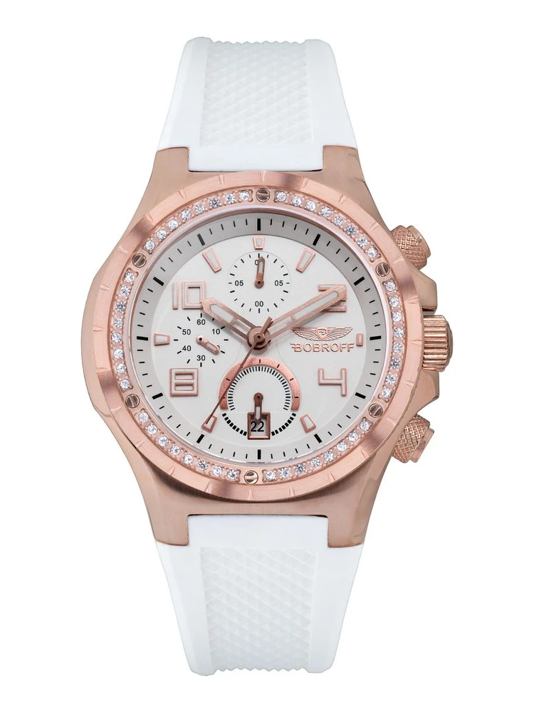 White Rubber Bracelet Watch