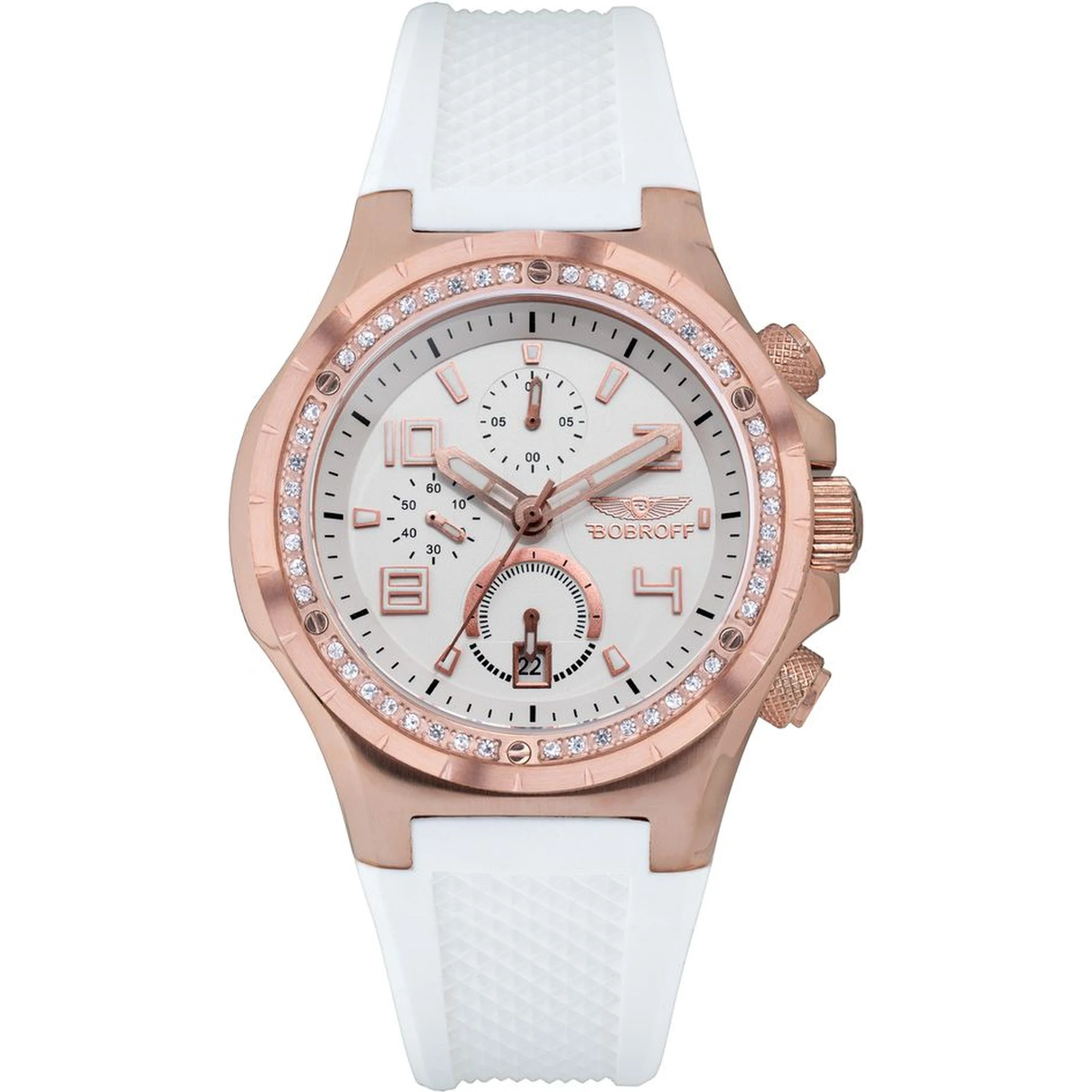 White Rubber Bracelet Watch