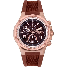 Brown Rubber Dress Watch